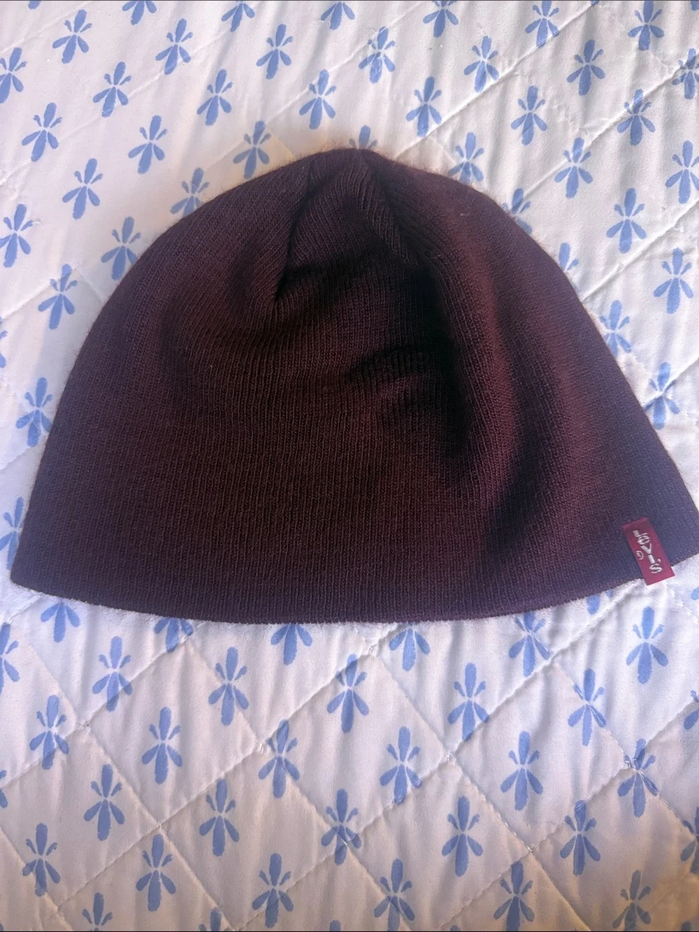 Levi's Dark Maroon Knit Beanie